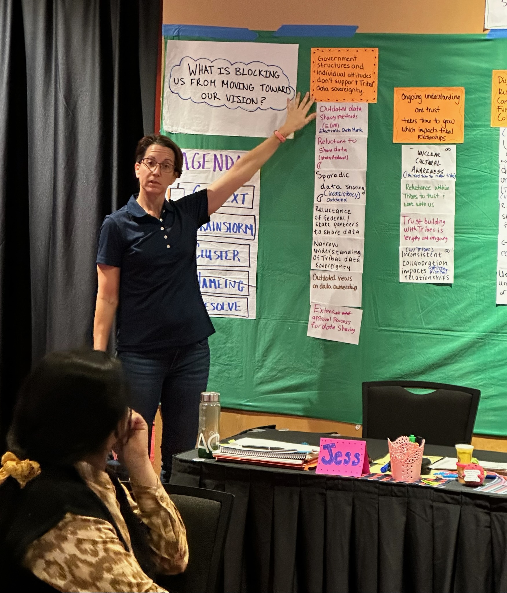 Jess facilitating